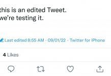 Twitter began testing the edit button on tweets
